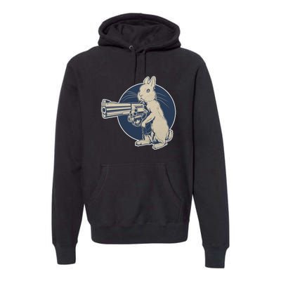 Hare Trigger Gangster Bunny Premium Hoodie