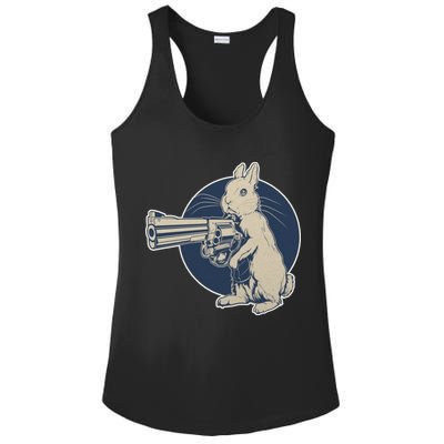 Hare Trigger Gangster Bunny Ladies PosiCharge Competitor Racerback Tank