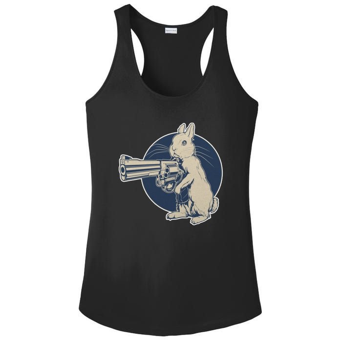 Hare Trigger Gangster Bunny Ladies PosiCharge Competitor Racerback Tank