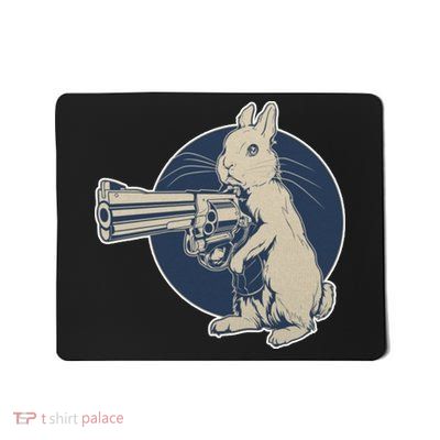 Hare Trigger Gangster Bunny Mousepad