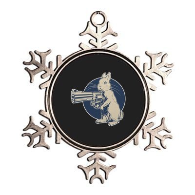 Hare Trigger Gangster Bunny Metallic Star Ornament