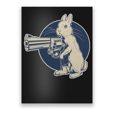 Hare Trigger Gangster Bunny Poster