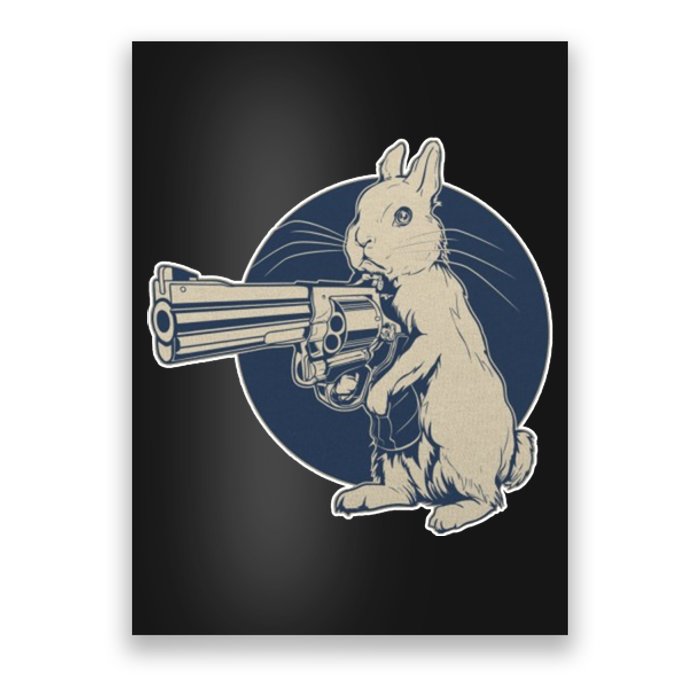 Hare Trigger Gangster Bunny Poster