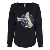 Hare Trigger Gangster Bunny Womens California Wash Sweatshirt