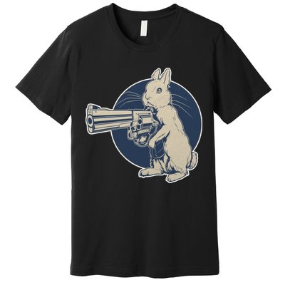 Hare Trigger Gangster Bunny Premium T-Shirt