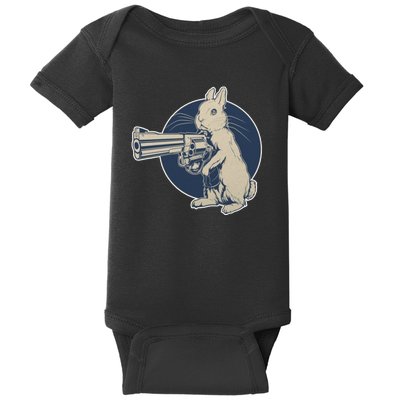 Hare Trigger Gangster Bunny Baby Bodysuit