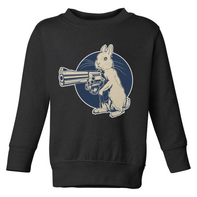 Hare Trigger Gangster Bunny Toddler Sweatshirt