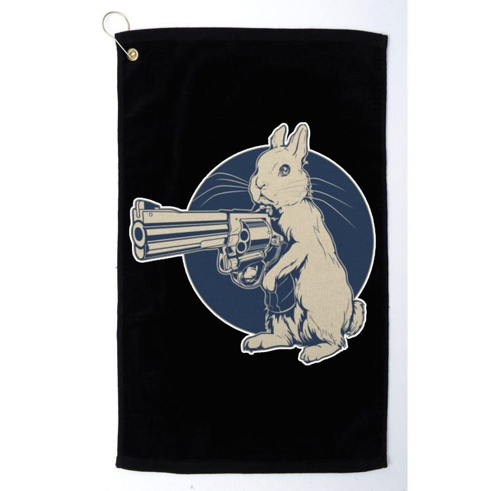 Hare Trigger Gangster Bunny Golf Towel
