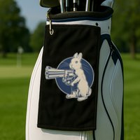Hare Trigger Gangster Bunny Golf Towel