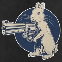 Hare Trigger Gangster Bunny Golf Towel