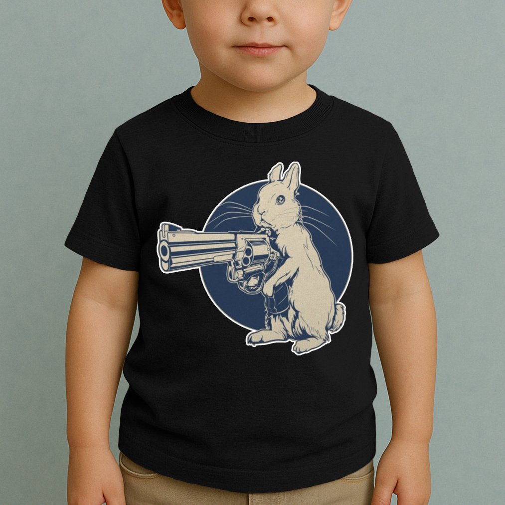 Hare Trigger Gangster Bunny Toddler T-Shirt