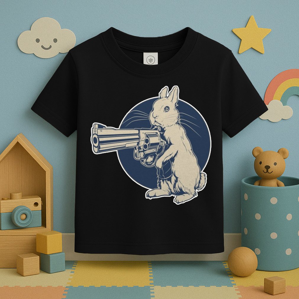 Hare Trigger Gangster Bunny Toddler T-Shirt