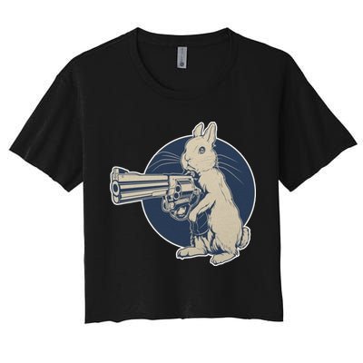 Hare Trigger Gangster Bunny Crop Top