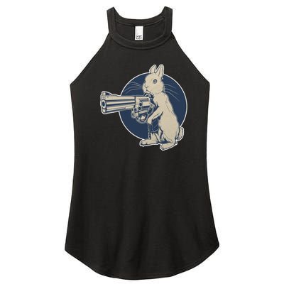 Hare Trigger Gangster Bunny Women's Perfect Tri Rocker Tank