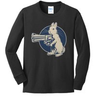 Hare Trigger Gangster Bunny Kids Long Sleeve Shirt