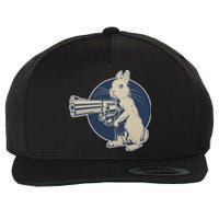 Hare Trigger Gangster Bunny Wool Snapback Cap