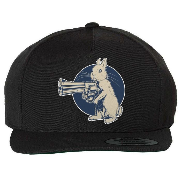 Hare Trigger Gangster Bunny Wool Snapback Cap