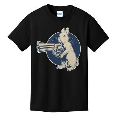 Hare Trigger Gangster Bunny Kids T-Shirt