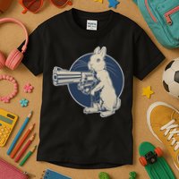 Hare Trigger Gangster Bunny Kids T-Shirt