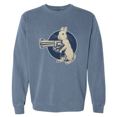 Hare Trigger Gangster Bunny Garment-Dyed Sweatshirt