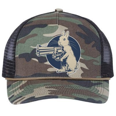 Hare Trigger Gangster Bunny Retro Rope Trucker Hat Cap