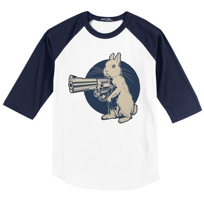 Hare Trigger Gangster Bunny Baseball Sleeve Shirt