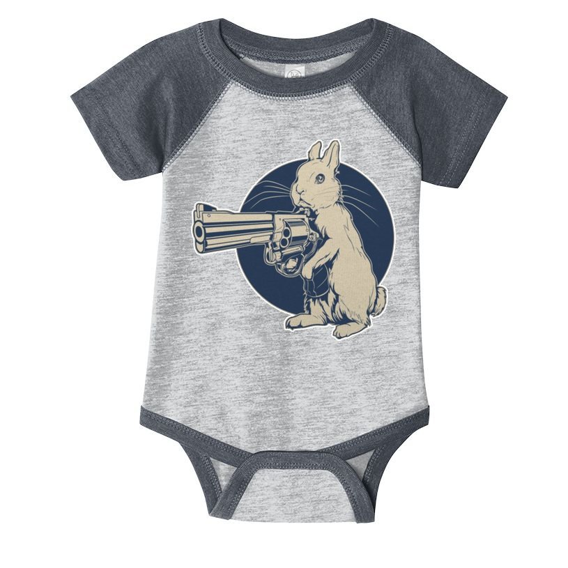 Hare Trigger Gangster Bunny Infant Baby Jersey Bodysuit