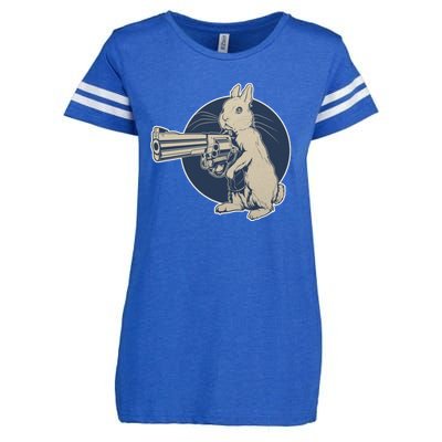 Hare Trigger Gangster Bunny Enza Ladies Jersey Football T-Shirt