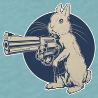 Hare Trigger Gangster Bunny Sueded Cloud Jersey T-Shirt