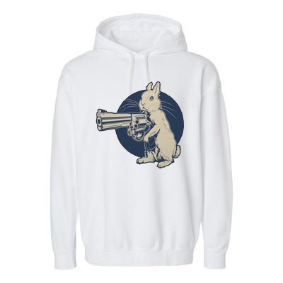 Hare Trigger Gangster Bunny Garment-Dyed Fleece Hoodie