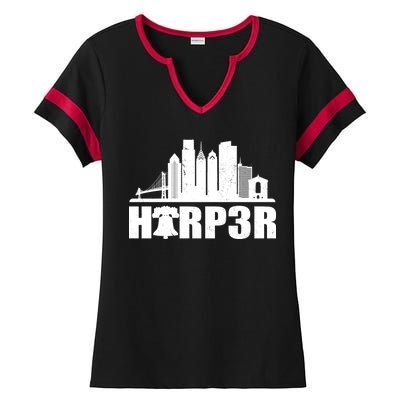 Harper Philly Baseball Ladies Halftime Notch Neck Tee