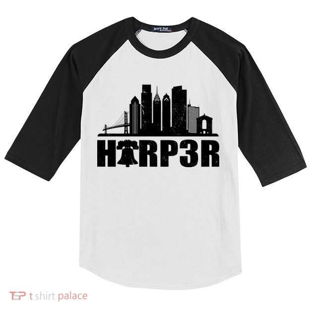 Harper Philly Baseball Kids Colorblock Raglan Jersey