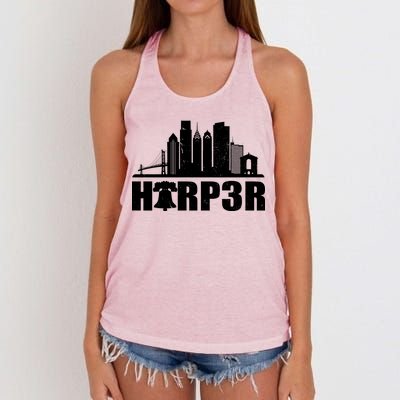 Harper Philly Baseball Women's Knotted Racerback Tank