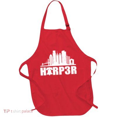 Harper Philly Baseball Full-Length Apron With Pockets