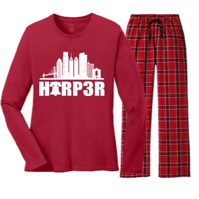 Harper Philly Baseball Women's Long Sleeve Flannel Pajama Set 