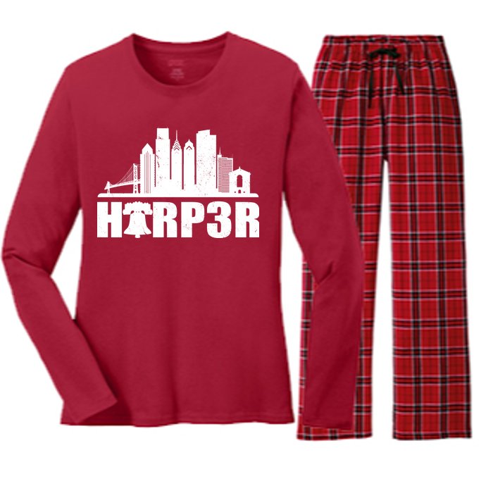 Harper Philly Baseball Women's Long Sleeve Flannel Pajama Set 