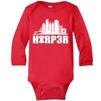 Harper Philly Baseball Baby Long Sleeve Bodysuit