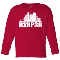 Harper Philly Baseball Toddler Long Sleeve Shirt