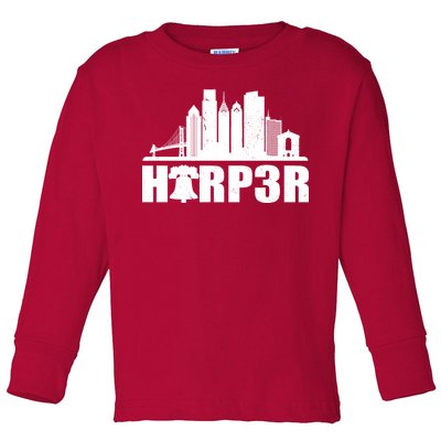 Harper Philly Baseball Toddler Long Sleeve Shirt