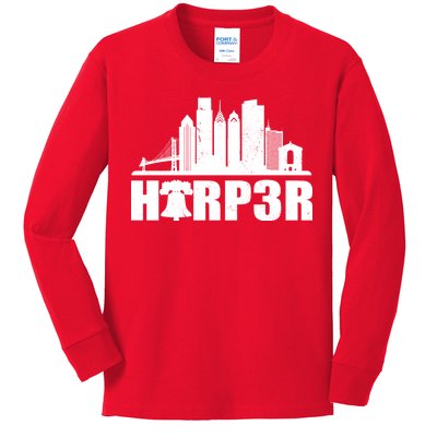 Harper Philly Baseball Kids Long Sleeve Shirt