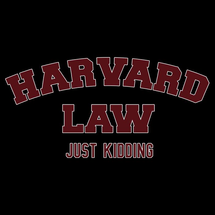 Harvard Law Just Kidding Toddler Sweatshirt