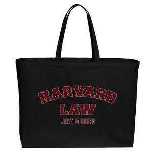 Harvard Law Just Kidding Cotton Canvas Jumbo Tote