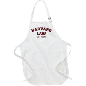 Harvard Law Just Kidding Full-Length Apron With Pockets