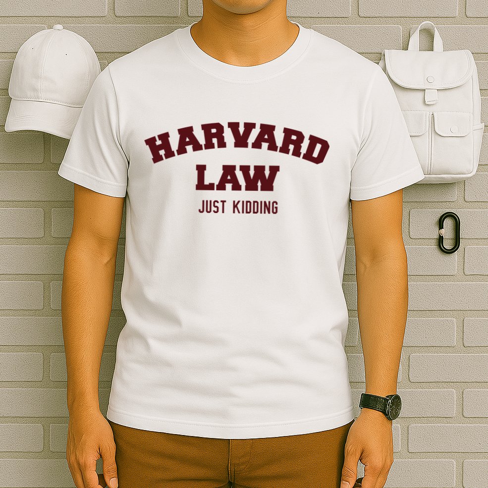 Harvard Law Just Kidding T-Shirt