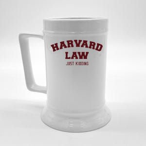 Harvard Law Just Kidding Beer Stein