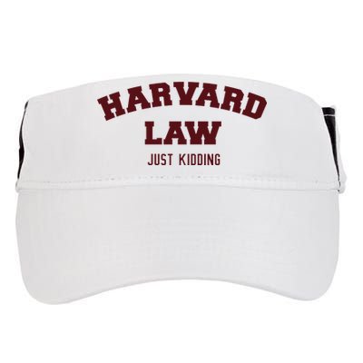 Harvard Law Just Kidding Adult Drive Performance Visor