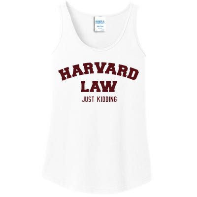 Harvard Law Just Kidding Ladies Essential Tank