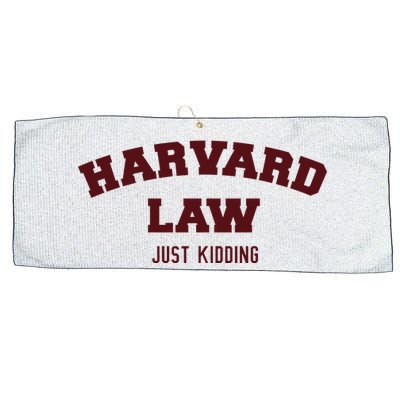 Harvard Law Just Kidding Large Microfiber Waffle Golf Towel