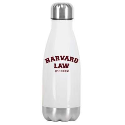 Harvard Law Just Kidding Stainless Steel Insulated Water Bottle