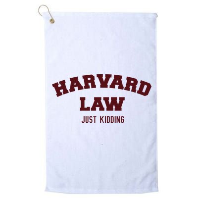 Harvard Law Just Kidding Golf Towel
